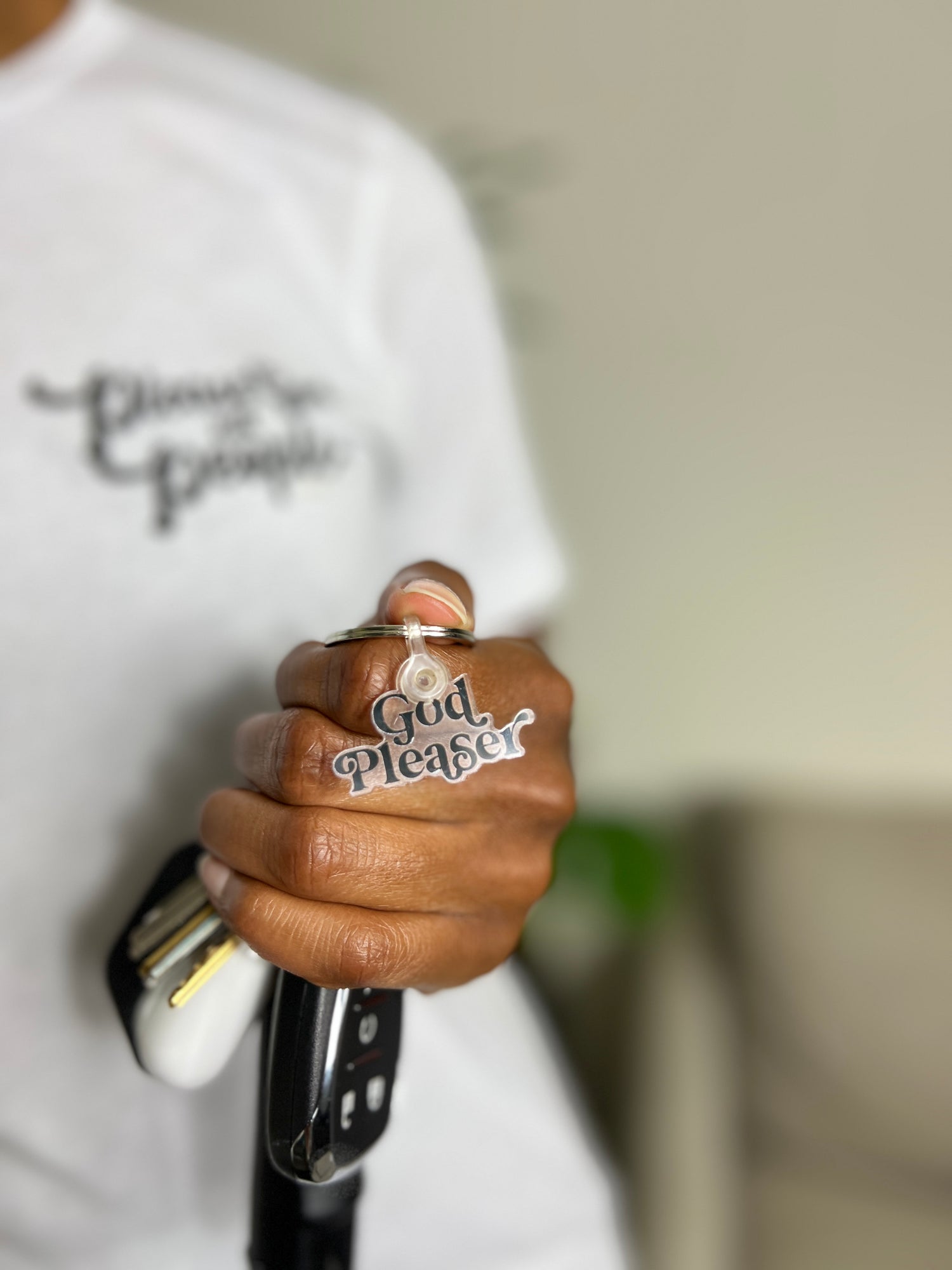 GOD PLEASER CUSTOM CHRISTIAN KEYCHAIN